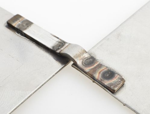 Laserové svařování - bodování – nerez 1 mm / nerez 1,5 mm