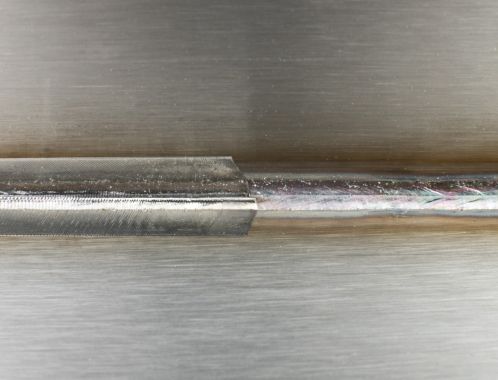 Laserové svařování - koutový svar – hliník 1,2 mm