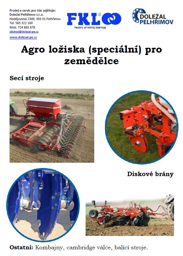 Náš nový katalog agro ložisek